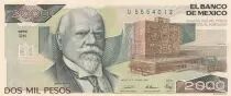 Mexique 2000 Pesos - Université - Justo Siena - 28-03-1989 - Série DH