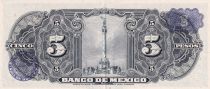 Mexique 5 Pesos - Femme - Monument de l\'indépendance - 1961 - Série JQ - P.60f