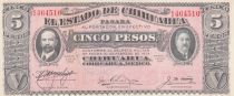 Mexique 5 Pesos F.I. Madero et A. Gonzalez - Estado de Chihuahua - 1915 - P.Neuf - P.S.532