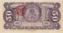 Mexique 50 Centavos - Femme allégorique - Sceau rouge - 1915
