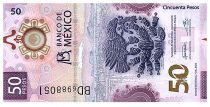 Mexique 50 Pesos Mexique - 2022 - Format vertical - Série BD