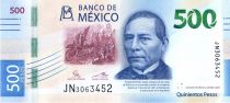 Mexique 500 Pesos - Benito Juarez - Baleines - 2021 - P.NEW