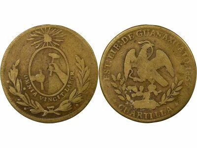 Mexique Guanajuato - 1/4 Real - 1857