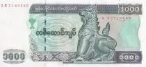 Mianmar 1000 Kyats 2004 - Chinze - Central bank - Serial SB