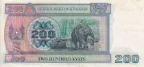 Mianmar 200 Kyats- Chinze - Elephant - 1994 - P.UNC - P.75