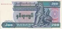 Mianmar 200 Kyats- Chinze - Medieval statue - 1994 - UNC - P.75