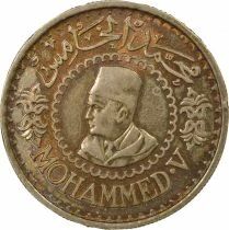 Mohammed V - 500 Silver Francs - 1376 AH / 1956 Paris