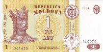 Moldava 1 Leu - Roi Stefan - 1994 - P.8a