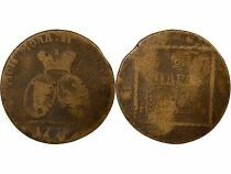 Moldava Catherine II - 2 Para / 3 Kopecks - 1772 / 1774 Sadagora