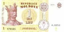 Moldavia 1 Leu King Stefan - 2015
