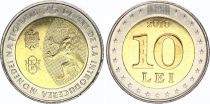 Moldavie 10 Lei 2018 - 25 ans de la Monnaie Nationale - Bimétal