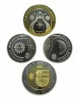 Moldawien Set of 4 coins 2018 - 1 to 10 Lei 2018
