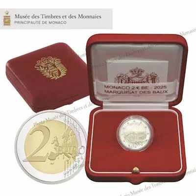 Monaco  2 Euros Marquisat de Baux -  BE - 2025