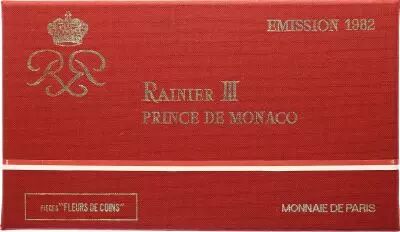 Monaco  Set of 11 coins Rainier III - 1982