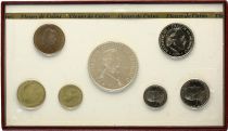 Monaco  Set of 7 coins Rainier III - 1975