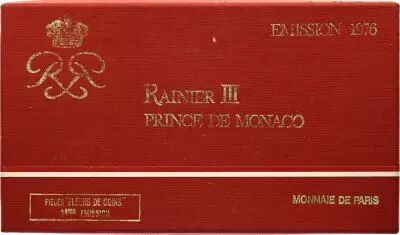 Monaco  Set of 9 coins Rainier III - 1976