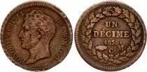 Monaco 1 D&eacute;cime Honor&eacute; V - 1838 MC