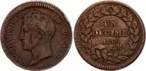 Monaco 1 D&eacute;cime Honor&eacute; V - 1838 MC