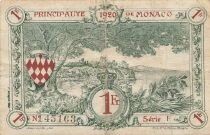 Monaco 1 Franc - 1920 - Serial F