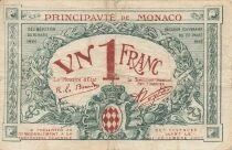Monaco 1 Franc - 1920 - S&eacute;rie F