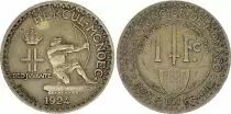 Monaco 1 Franc Heracles Archer - 1924 - Poissy - VF - KM.111
