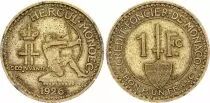 M�naco 1 Franc Heracles Archer - 1924 - Poissy - VF - KM.111