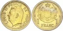 M&oacute;naco 1 Franc Louis II -  ND (1943) - AU - KM.120