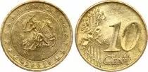 Monaco 10 Centimes d\'Euro - Grimaldi Knight - 2001