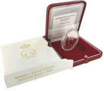 Monaco 10 Euros Argent MONACO 2019 - 90 ans Princesse Grace