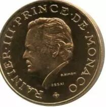 Monaco 10 F Rainier III - 25th anniversary of reign