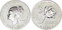 Monaco 10 Francs - Princesse Grace - 1982 - pattern - Silver