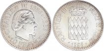 Monaco 10 Francs Charles III  - 1966 - SUP - Argent