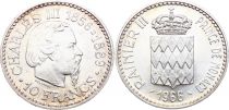 Monaco 10 Francs Charles III  - 1966 - XF - Silver