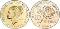 M�naco 10 Francs Princesse Grace - 1982 - XF