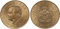 Monaco 10 Francs Rainier III - 25th anniversary of reign - 1949-1974