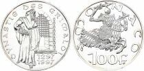 Monaco 100 Francs 700 ans de R&egrave;gne des Grimaldi - 1997 - Argent