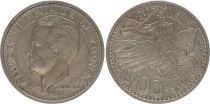 Monaco 100 Francs Rainier III - Chevalier 1950 - SUP
