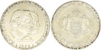 Monaco 100 Francs Rainier III et Albert - 1982 -  Argent