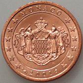 Monaco 2 centimes d\'euro - Monaco 2001