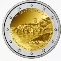 Monaco 2 Euro, 800 ans Forteresse 1215-2015 - Frappe BE 2015