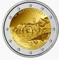 Monaco 2 Euro, 800 Years of Monaco Fortress - 1215-2015