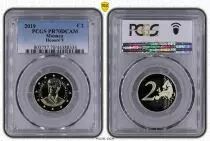 Monaco 2 Euro, Honoré V - Proof 2019 - WITHOUT BOX AND WITHOUT CERTIFICATE