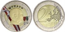 Monaco 2 Euros - Albert II - Colorised - 2009 - Bimetalic