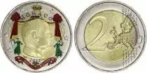 Monaco 2 Euros - Albert II - Colorised - 2011 - Bimetalic
