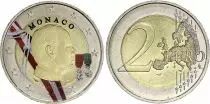 Monaco 2 Euros - Albert II - Colorisée - 2009 - Bimétallique