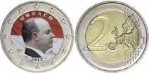 Monaco 2 Euros - Albert II - Colorisée - 2012 - Bimétallique
