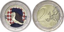 Monaco 2 Euros - Lucien I - Colorised - 2012 - Bimetalic