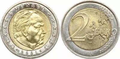 M�naco 2 Euros - Rainier III - 2001 - From Box Set