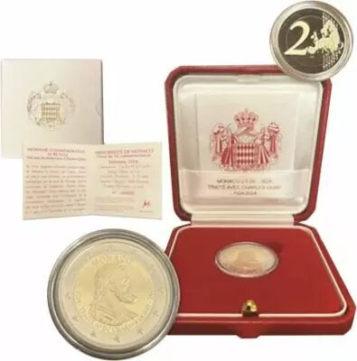 Monaco 2 Euros  Proof 2024 - 500 years of the Treaty of Burgos - Charles V - Available