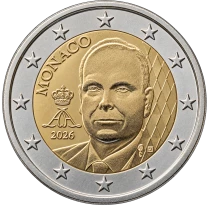 Monaco 2 euros 2025 Circulation UNC